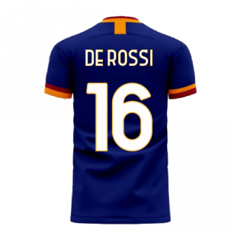 Roma 2023-2024 Third Concept Football Kit (Libero) (DE ROSSI 16) - Little Boys