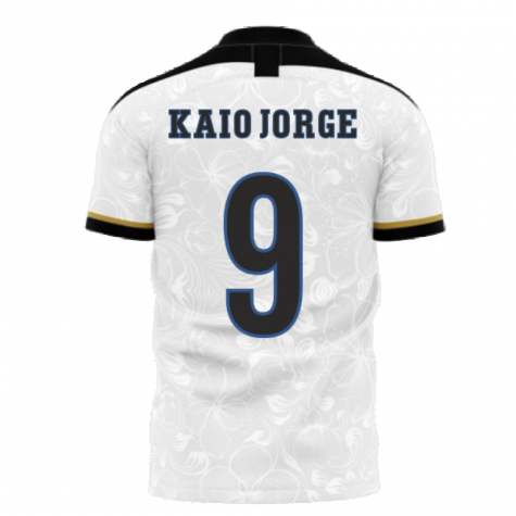 Santos 2023-2024 Home Concept Football Kit (Libero) (KAIO JORGE 9) - Kids (Long Sleeve)