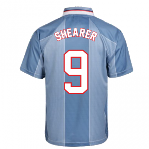 Score Draw England 1996 Away Euro Championship Retro Football Shirt (SHEARER 9)