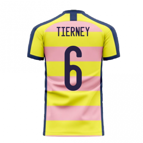 Scotland 2023-2024 Away Concept Football Kit (Libero) (TIERNEY 6) - Kids (Long Sleeve)