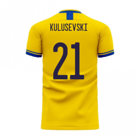 Sweden 2025-2026 Home Concept Football Kit (Libero) (KULUSEVSKI 21)