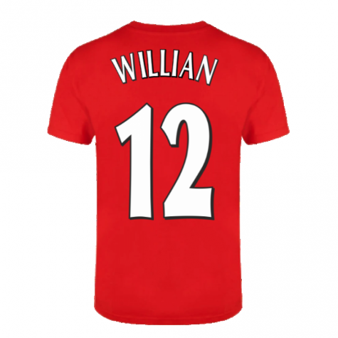 The Invincibles 49 Unbeaten T-Shirt (Red) (WILLIAN 12)