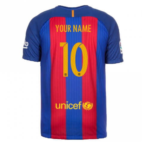 2016-2017 Barcelona Home Shirt (Your Name)