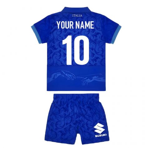 2024-2025 Italy Rugby Home Mini Kit (Your Name)