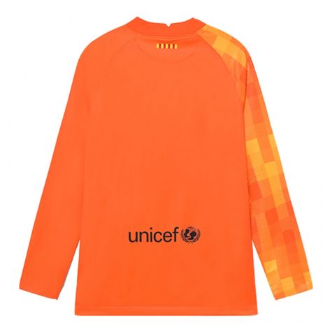 2021-2022 Barcelona Home Goalkeeper Shirt (Orange)