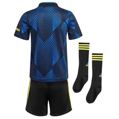 Man Utd 2021-2022 Third Mini Kit (Blue) (SCHOLES 18)