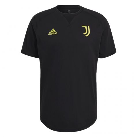 2021-2022 Juventus Travel Tee (Black) (CHIESA 22)