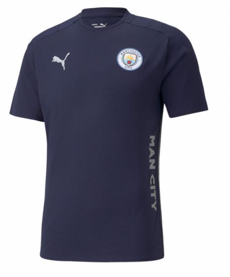 2021-2022 Man City Casuals Tee (Peacot) (GOATER 9)