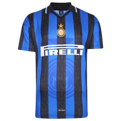 1998 Inter Milan Score Draw Home Shirt (J ZANETTI 4)
