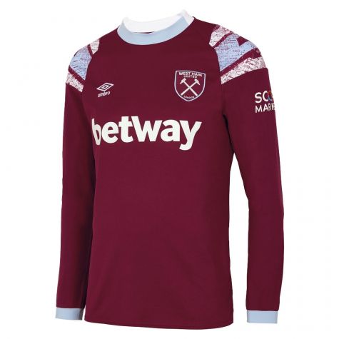 2022-2023 West Ham Long Sleeve Home Shirt (ANTONIO 9)