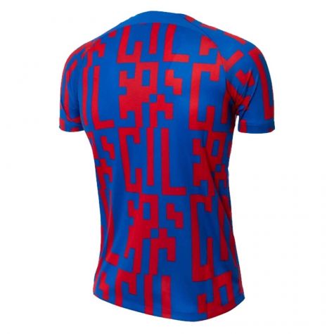 2022-2023 Barcelona Pre-Match Training Shirt (Blue) - Ladies (RIQUI PUIG 6)