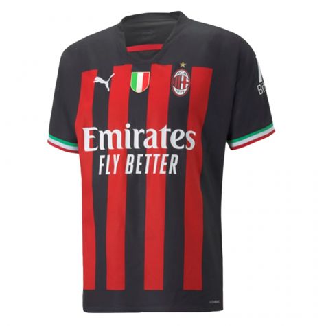 2022-2023 AC Milan Authentic Home Shirt (Your Name)