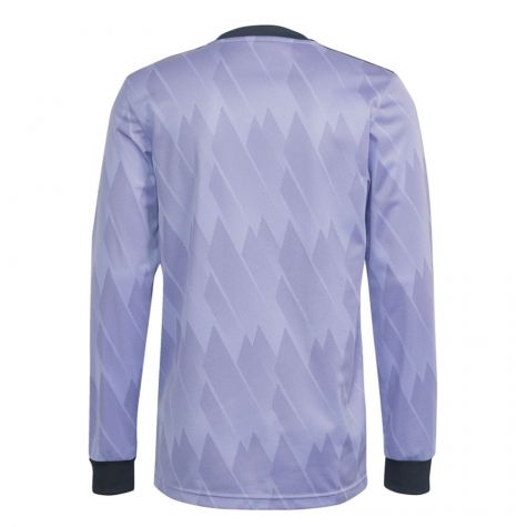 2022-2023 Real Madrid Long Sleeve Away Shirt (HAZARD 7)