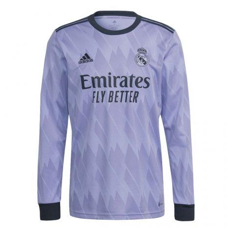 2022-2023 Real Madrid Long Sleeve Away Shirt (BENZEMA 9)
