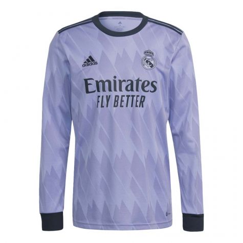 2022-2023 Real Madrid Long Sleeve Away Shirt (VINI JR 20)