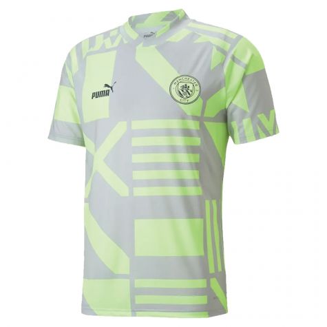 2022-2023 Man City Pre-Match Jersey (Grey Violet) (LAPORTE 14)