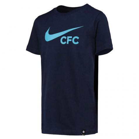 2022-2023 Chelsea Swoosh Tee (Navy) - Kids (DESAILLY 6)