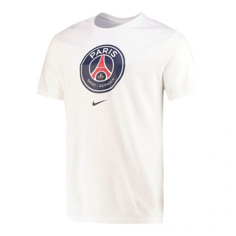 2022-2023 PSG Crest Tee (White) (RONALDINHO 10)