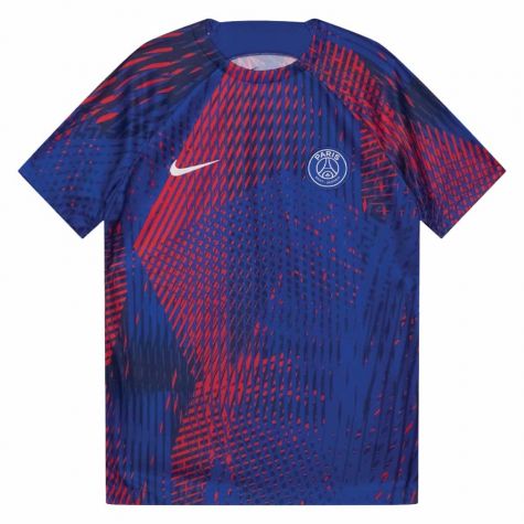 2022-2023 PSG Pre-Match Football Top (Blue) (Your Name)