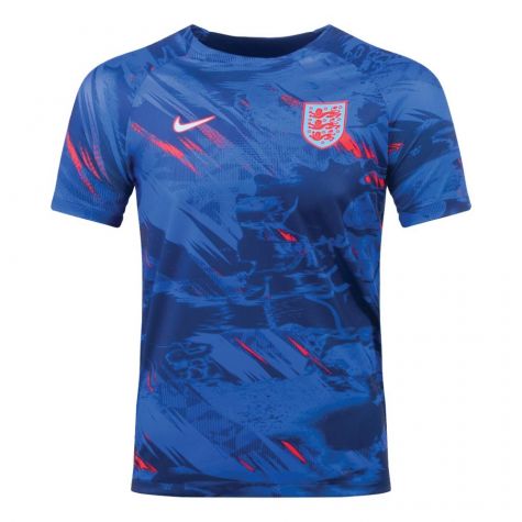 2022-2023 England Pre-Match Training Shirt (Blue) (Shaw 3)