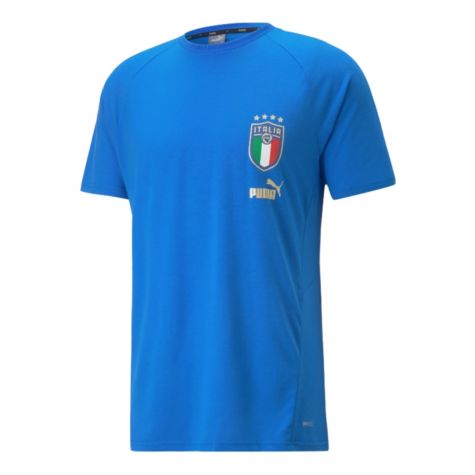 2022-2023 Italy Player Casuals Tee (Blue) (VERRATTI 6)