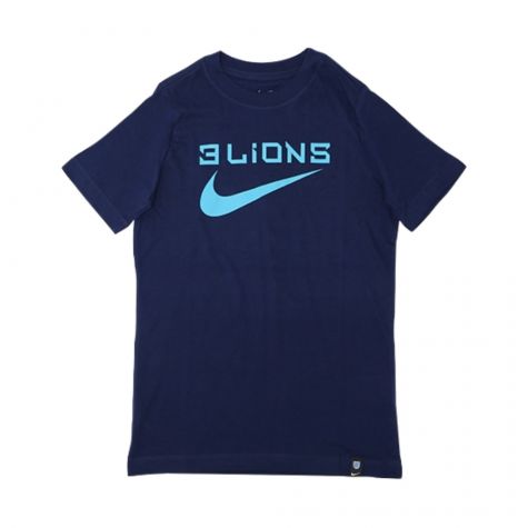 2022-2023 England Three Lions Tee (Navy) - Kids (Saka 17)