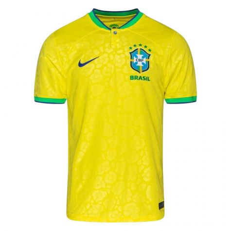 2022-2023 Brazil Little Boys Home Shirt (T Silva 3)