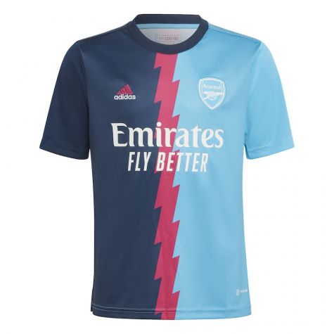2022-2023 Arsenal Pre-Match Jersey (Blue) (ODEGAARD 8)