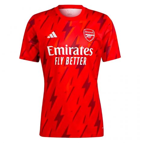 2023-2024 Arsenal Pre-Match Shirt (Red) (Your Name)