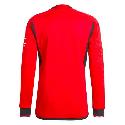 2023-2024 Man Utd Long Sleeve Home Shirt (Your Name)