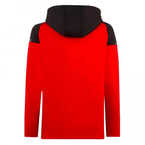 2023-2024 AC Milan Casuals Hooded Jacket (Red)