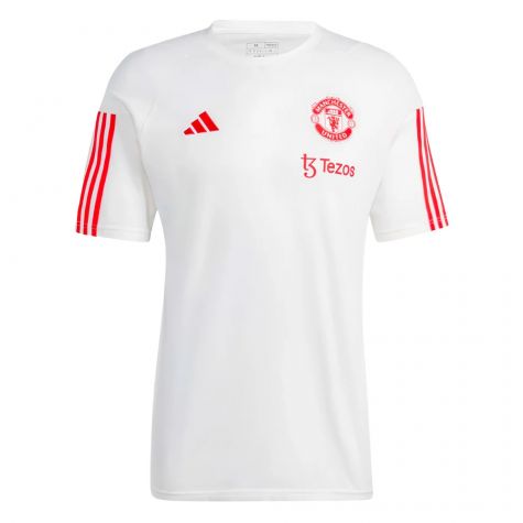 2023-2024 Man Utd Training Tee (White) (V Nistelrooy 10)