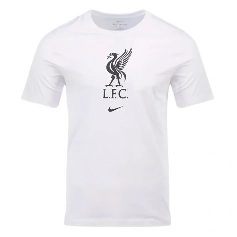 2023-2024 Liverpool Crest Tee (White) (Luis Diaz 7)