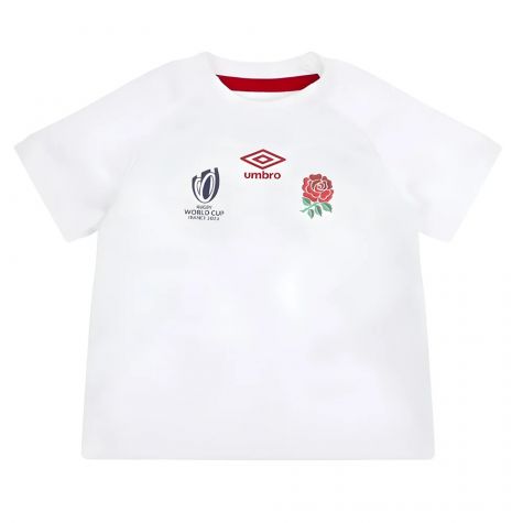 England RWC 2023 Home Replica Rugby Baby Kit (Your Name)