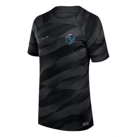 2023-2024 Chelsea Home Goalkeeper Shirt (Black) - Kids (Sanchez 1)