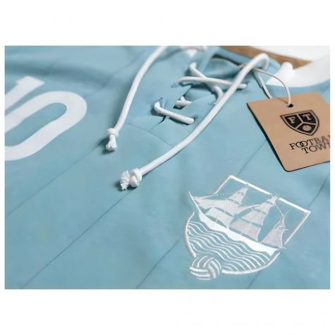 Manchester Blues Retro Shirt with Laces The Ship