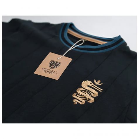 Inter Il Serpente Black Away Retro Football Shirt
