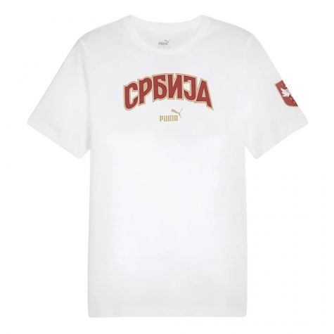 2024-2025 Serbia FtblIcons Tee (White) (Milenkovic 4)