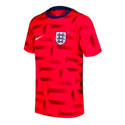 2024-2025 England Dri-FIT Pre-Match Shirt (Red) (Rice 4)