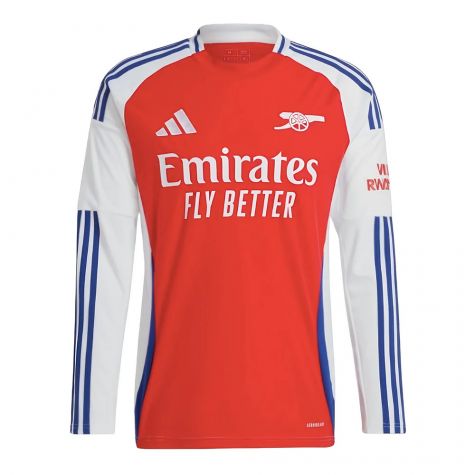 2024-2025 Arsenal Long Sleeve Home Shirt (Saka 7)