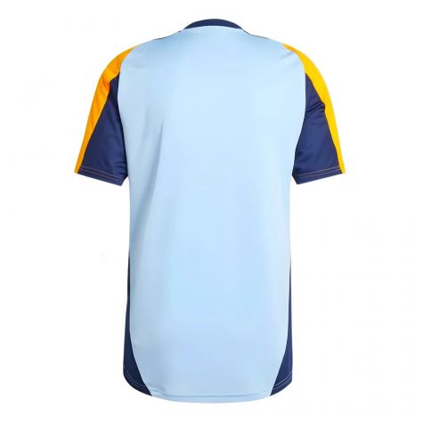 2024-2025 Real Madrid Training Shirt (Glow Blue) (Alaba 4)