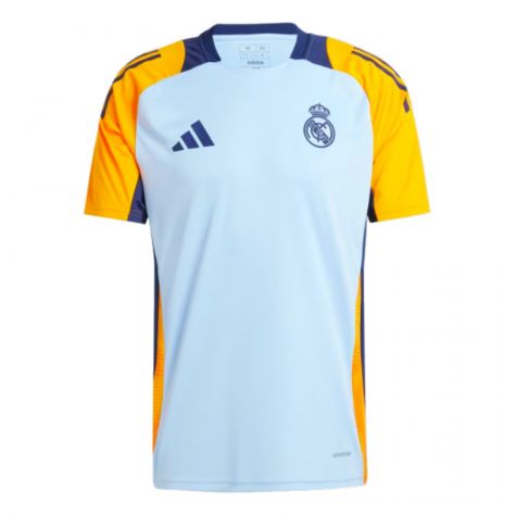 2024-2025 Real Madrid Training Shirt (Glow Blue) (Alaba 4)