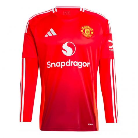 2024-2025 Man Utd Long Sleeve Home Shirt (Hojlund 11)