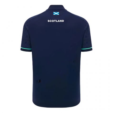 2024-2025 Scotland Rugby RGB Fit Travel Poly Polo Shirt (Navy)