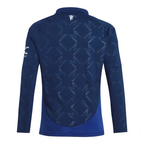 2024-2025 Man Utd Long Sleeve Away Shirt (Kids) (Garnacho 17)