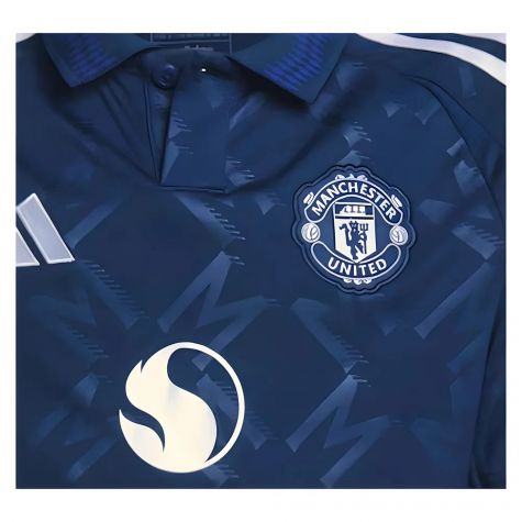 2024-2025 Man Utd Long Sleeve Away Shirt (Kids) (Garnacho 17)