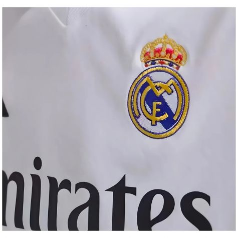 2024-2025 Real Madrid Long Sleeve Home Shirt (Kids) (Your Name)