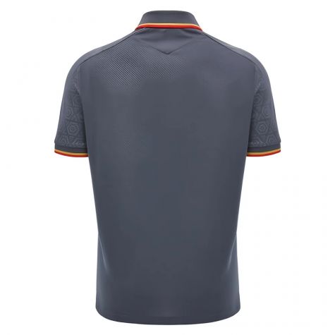 2024-2025 Wales WRU Rugby Travel Polo Shirt (Anthracite) - Kids