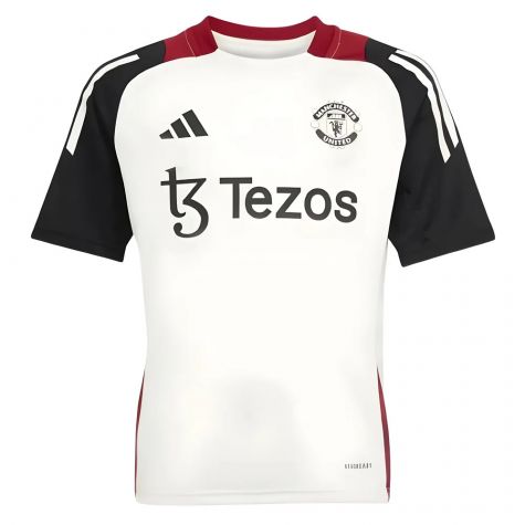 2024-2025 Man Utd Training Jersey (Off White) - Kids (Toone 7)