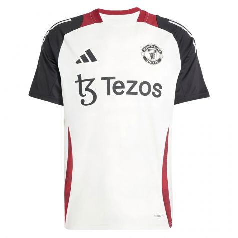 2024-2025 Man Utd Training Jersey (Off White) (B.Fernandes 8)